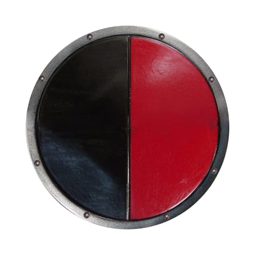 Latexový okrúhly štít, čierno-červený Latexový okrúhly štít, čierno-červený