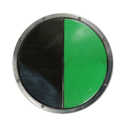 Latexový okrúhly štít, čierno-zelený Latexový okrúhly štít, čierno-zelený