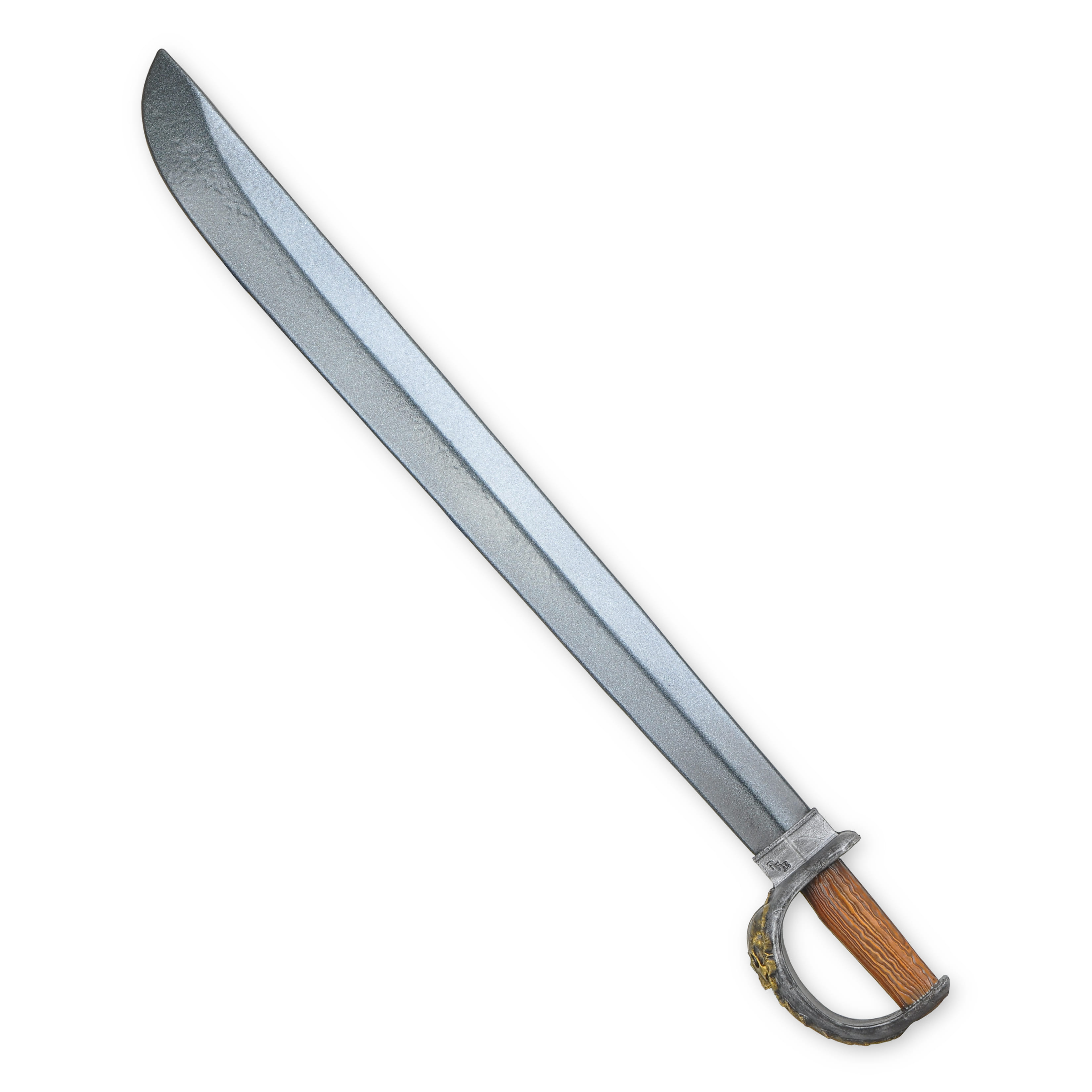 Mäkčený latexový pirátsky meč s lebkou