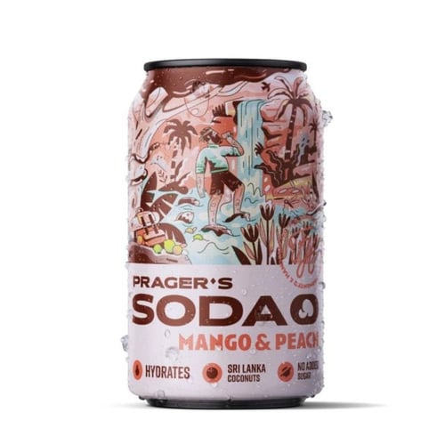 Pragers Soda Mango & Peach 330 ml