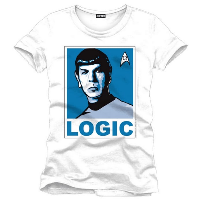 Tričko Star Trek - Logic white