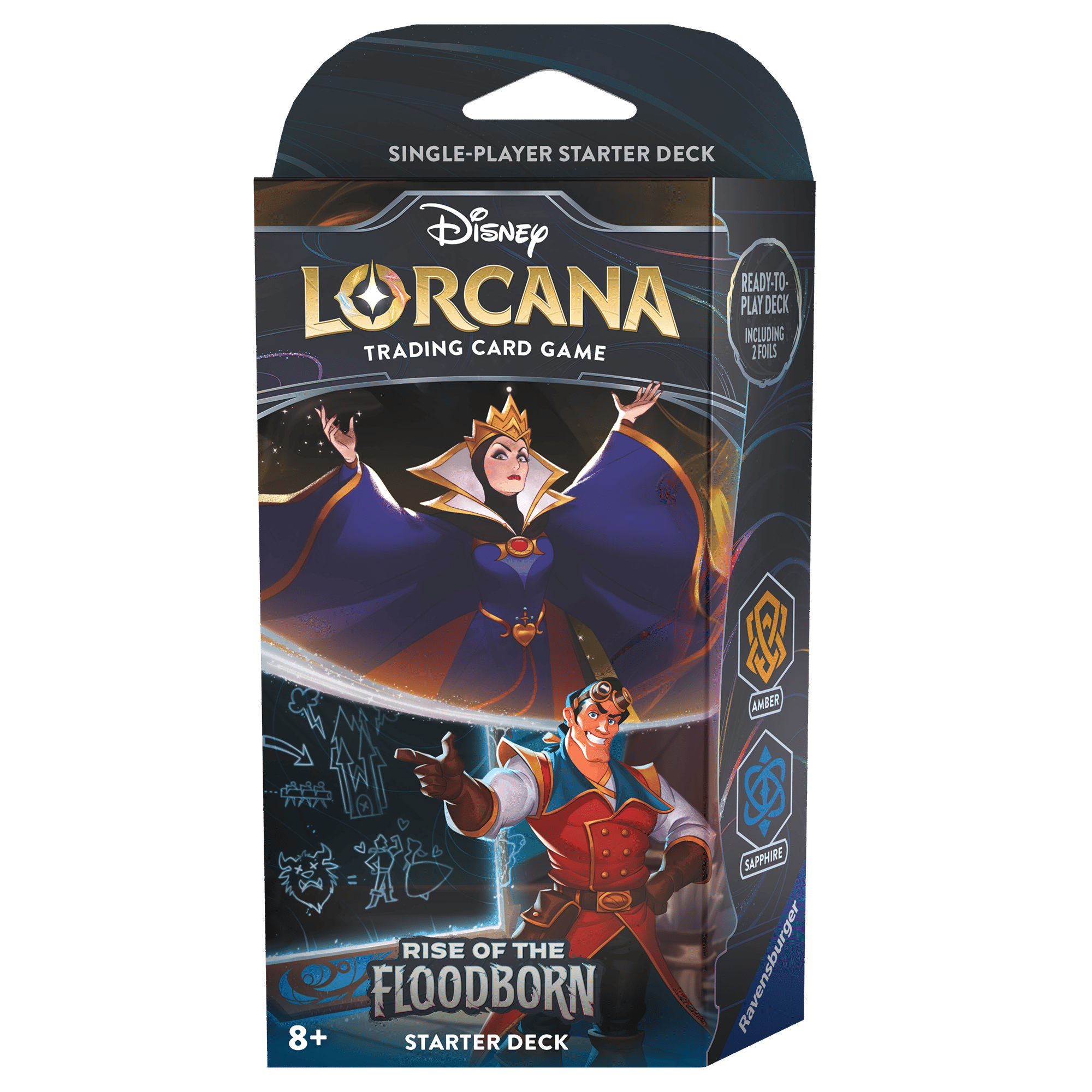 Lorcana TCG: Rise of the Floodborn Starter Deck - Amber/Sapphire