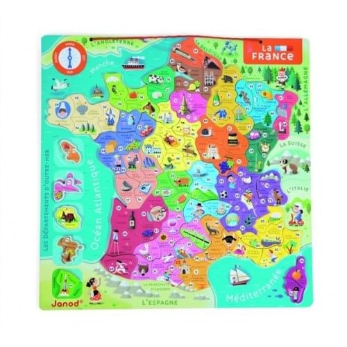 Magnetická mapa - Francie Magnetická mapa - Francie