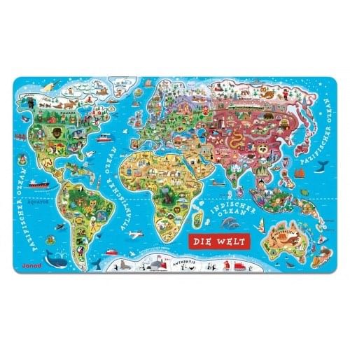 Magnetická mapa světa - německá Magnetická mapa světa - německá