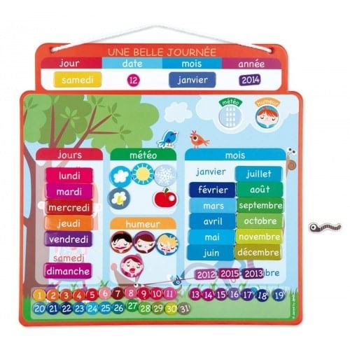 Magnetický kalendář - Krásný den (francouzsky) Magnetický kalendář - Krásný den (francouzsky)