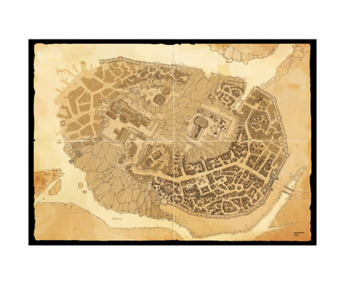 Levně Mapa Dračí Hlídka: královské město - Ithien
