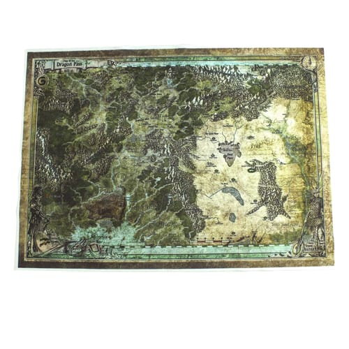 Levně Mapa RuneQuest - The Dragon Pass, samet