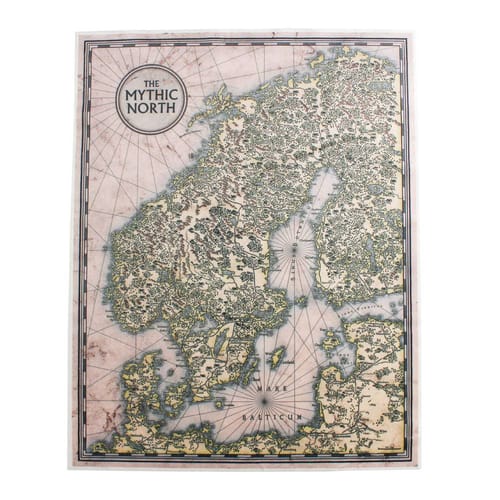 Mapa Vaesen - mýtický sever Mapa Vaesen - mýtický sever