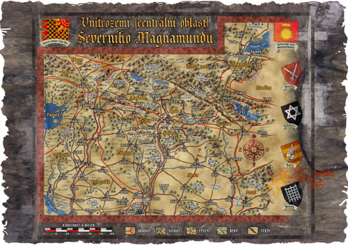 Levně Mytago Mapa vnitrozemí Severního Magnamundu