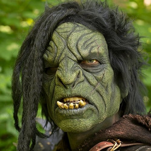 Maska Orčí zabijak s dredy