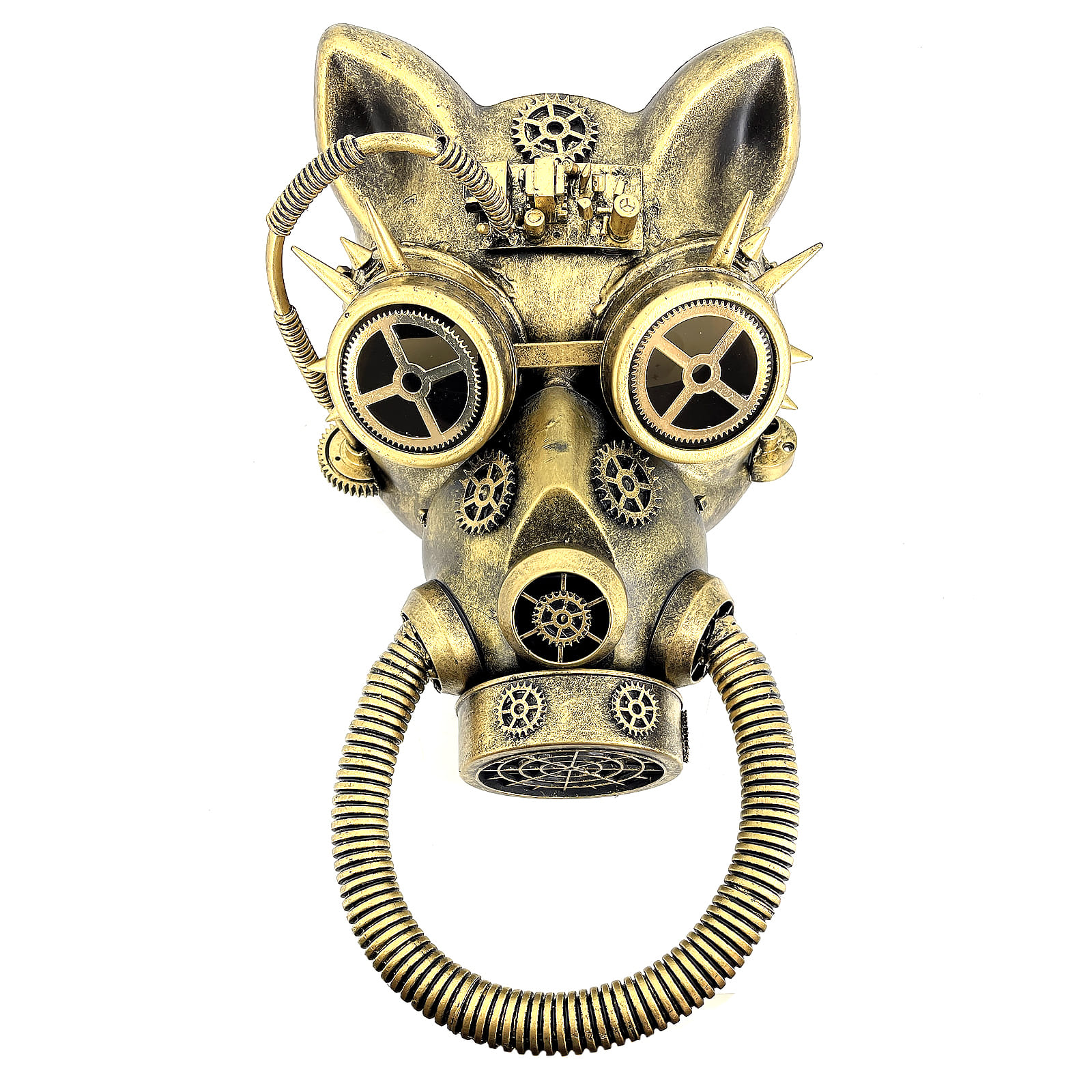 Maska Steampunk - Mačka s plynovou maskou