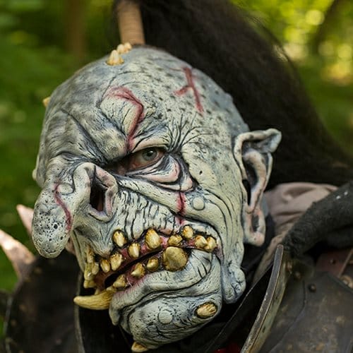 Maska Troll s vlasmi - šedá Maska Troll s vlasmi - šedá