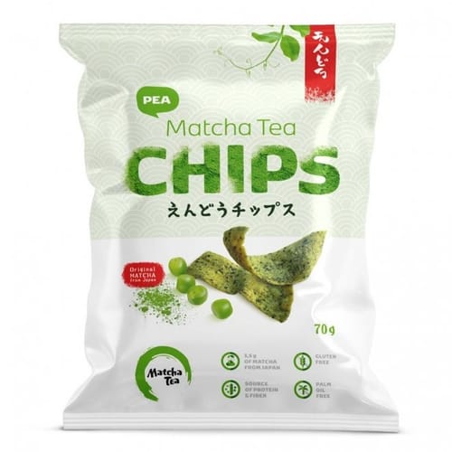 Matcha Tea Chips - Hrachové Matcha Tea Chips - Hrachové