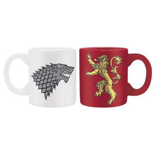 Mini hrnčeky Game of Thrones Stark and Lannister (2 ks) Mini hrnčeky Game of Thrones Stark and Lannister (2 ks)