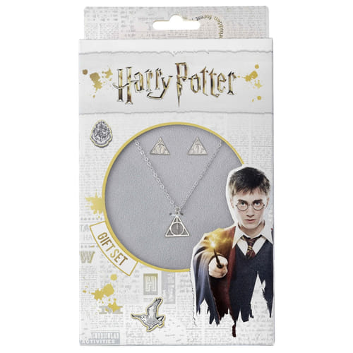 Levně Náhrdelník a náušnice Harry Potter - Relikvie smrti De Luxe