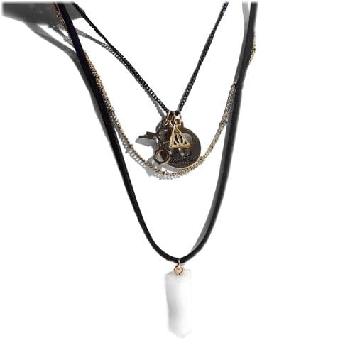 Náhrdelník Harry Potter - Deathly Hallows, Platform 9 3/4, Magic Crystal Náhrdelník Harry Potter - Deathly Hallows, Platform 9 3/4, Magic Crystal