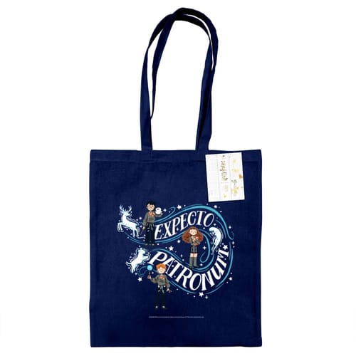 Levně Nákupní taška Harry Potter - Expecto Patronum, modrá