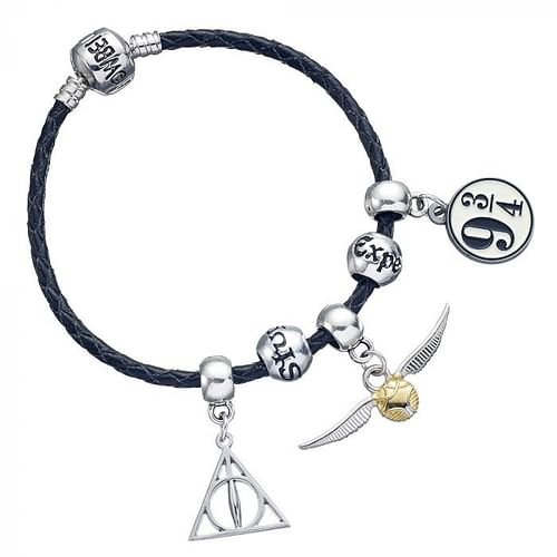 Obrázok Carat Shop Náramek s přívěsky Harry Potter, kožený HP0091