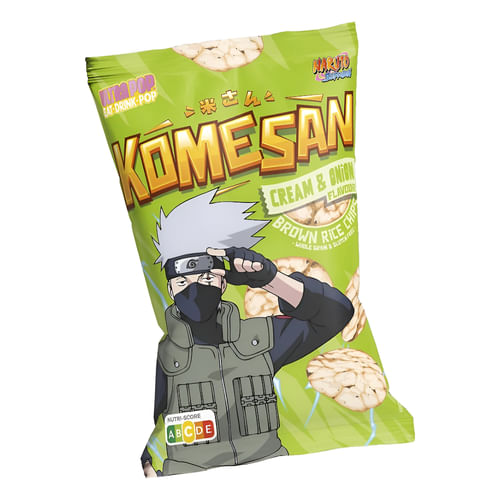 Naruto Shippuden - Ryžové chipsy Kakashi Ultra Pop, smotana a cibuľa Naruto Shippuden - Ryžové chipsy Kakashi Ultra Pop, smotana a cibuľa