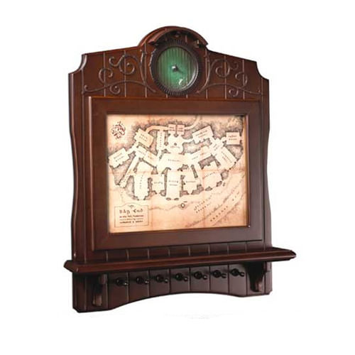 Nástenný držiak na kľúče Hobbit - mapa Dna vrecia Nástenný držiak na kľúče Hobbit - mapa Dna vrecia