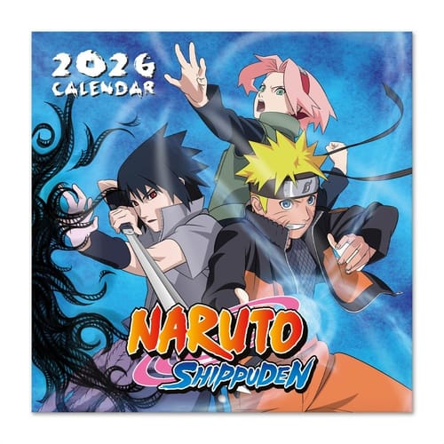 Nástenný kalendár Naruto Shippuden 2026 Nástenný kalendár Naruto Shippuden 2026