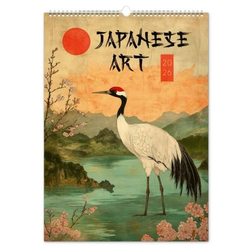Nástenný kalendár - Vintage japonské plagáty 2026 Nástenný kalendár - Vintage japonské plagáty 2026