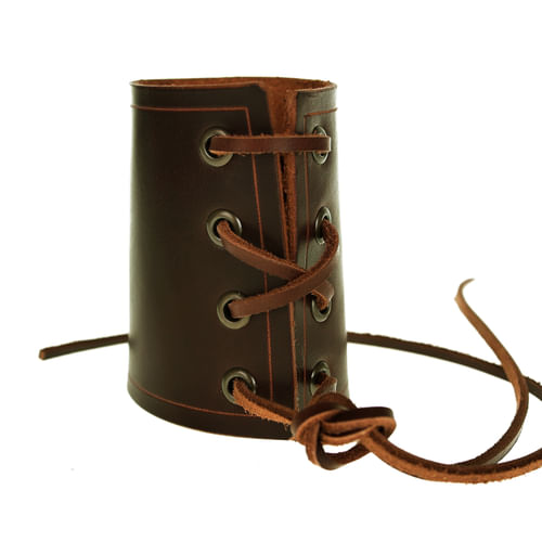 Kožený nátepník úzky s kovovými dierkami Kožený nátepník úzky s kovovými dierkami