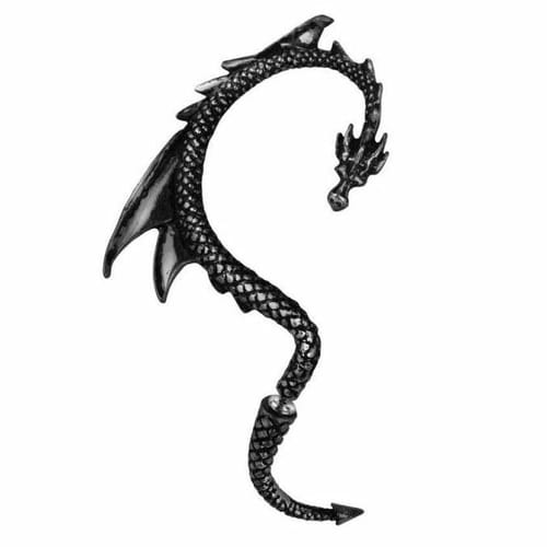 Náušnice Drak - čierna Náušnice Drak - čierna