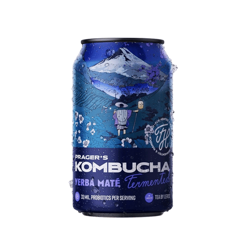 Nealkoholický nápoj Prager's Kombucha - Yerba Maté Nealkoholický nápoj Prager's Kombucha - Yerba Maté