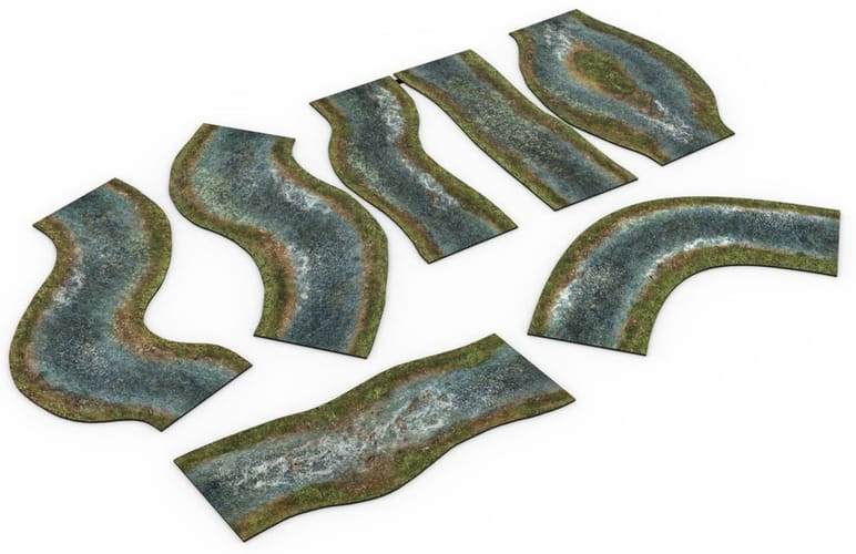 Neoprene 2D terrain set - Rivers: Spring Neoprene 2D terrain set - Rivers: Spring