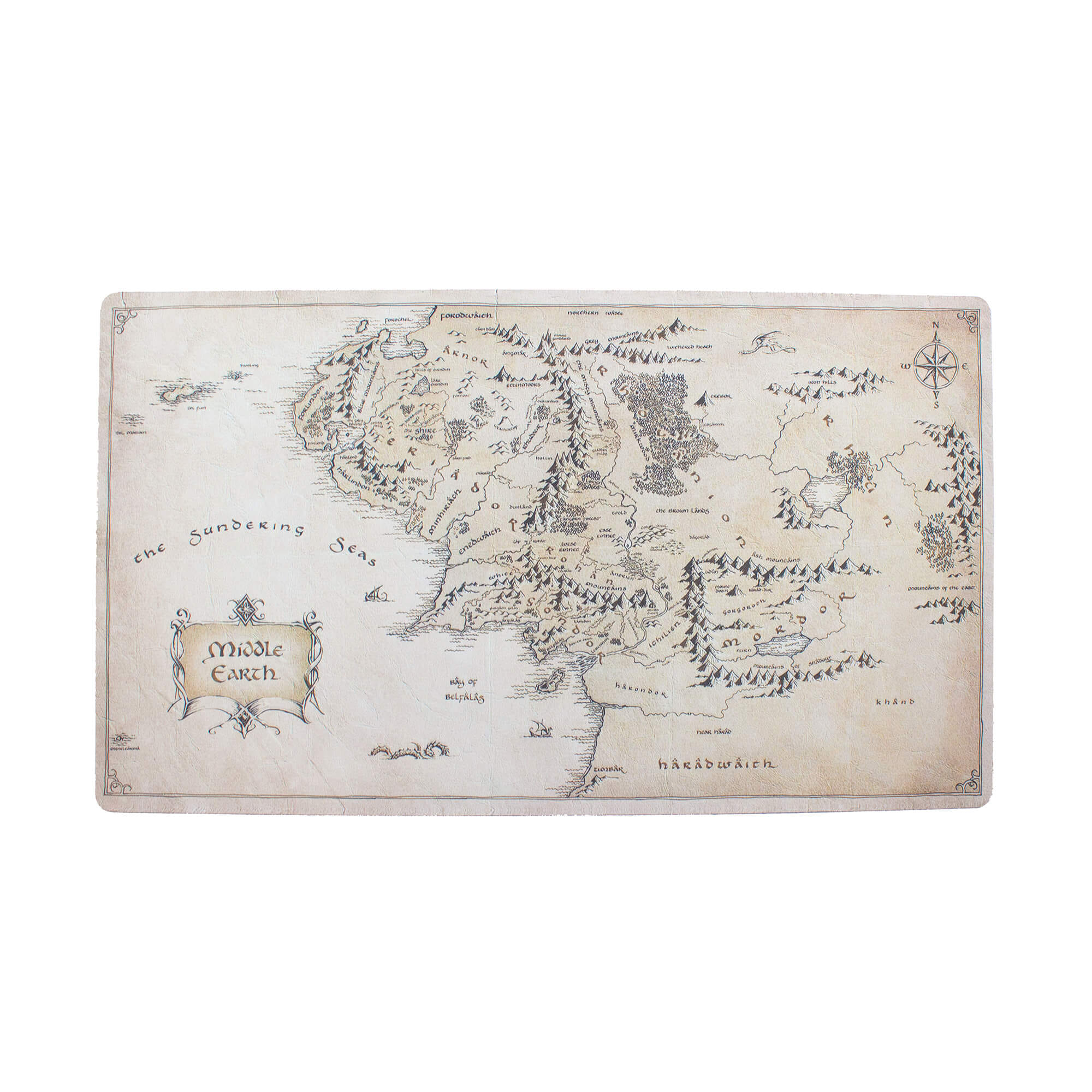 Neoprenová podložka Pán Prsteňov - Mapa Třetího věku