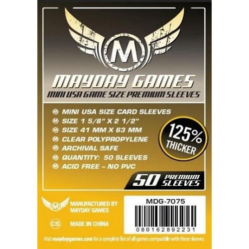 Obaly na karty 41 x 63 mm (Mayday Premium) Obaly na karty 41 x 63 mm (Mayday Premium)