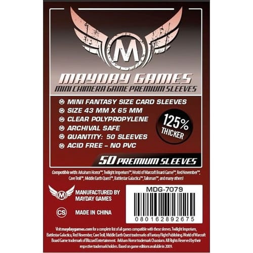 Obaly na karty 43 x 65 mm (Mayday Premium) Obaly na karty 43 x 65 mm (Mayday Premium)