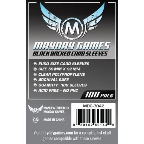 Obaly na karty 59 x 92 mm s čiernym podkladom (Mayday) Obaly na karty 59 x 92 mm s čiernym podkladom (Mayday)