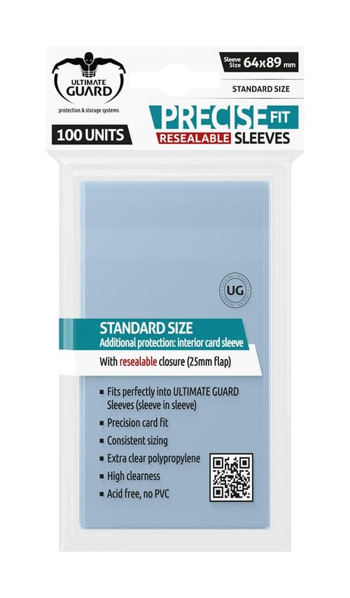 Levně Obaly na karty 64 x 89 mm - (Ultimate Guard Precise-Fit Resealable)