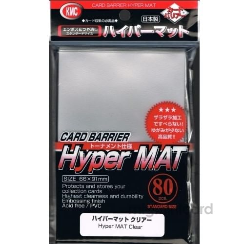 Obaly na karty 66 x 91 mm Hyper (KMC) matné - transparentné Obaly na karty 66 x 91 mm Hyper (KMC) matné - transparentné