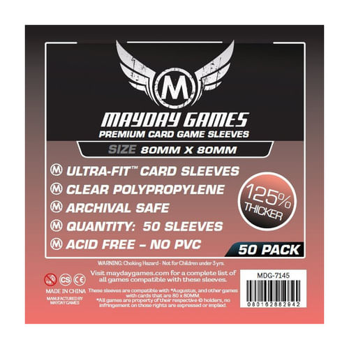 Obaly na karty 80 x 80 mm (Mayday Premium) Obaly na karty 80 x 80 mm (Mayday Premium)