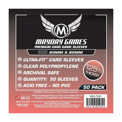 Levně Obaly na karty 80 x 80 mm (Mayday Premium)