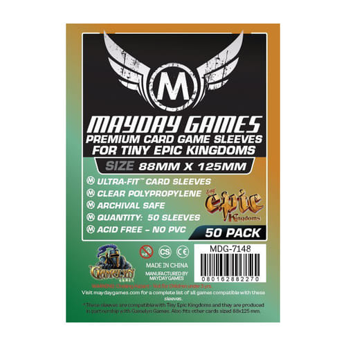 Levně Obaly na karty 88 x 125 pro Tiny Epic Kingdoms (Mayday Premium)