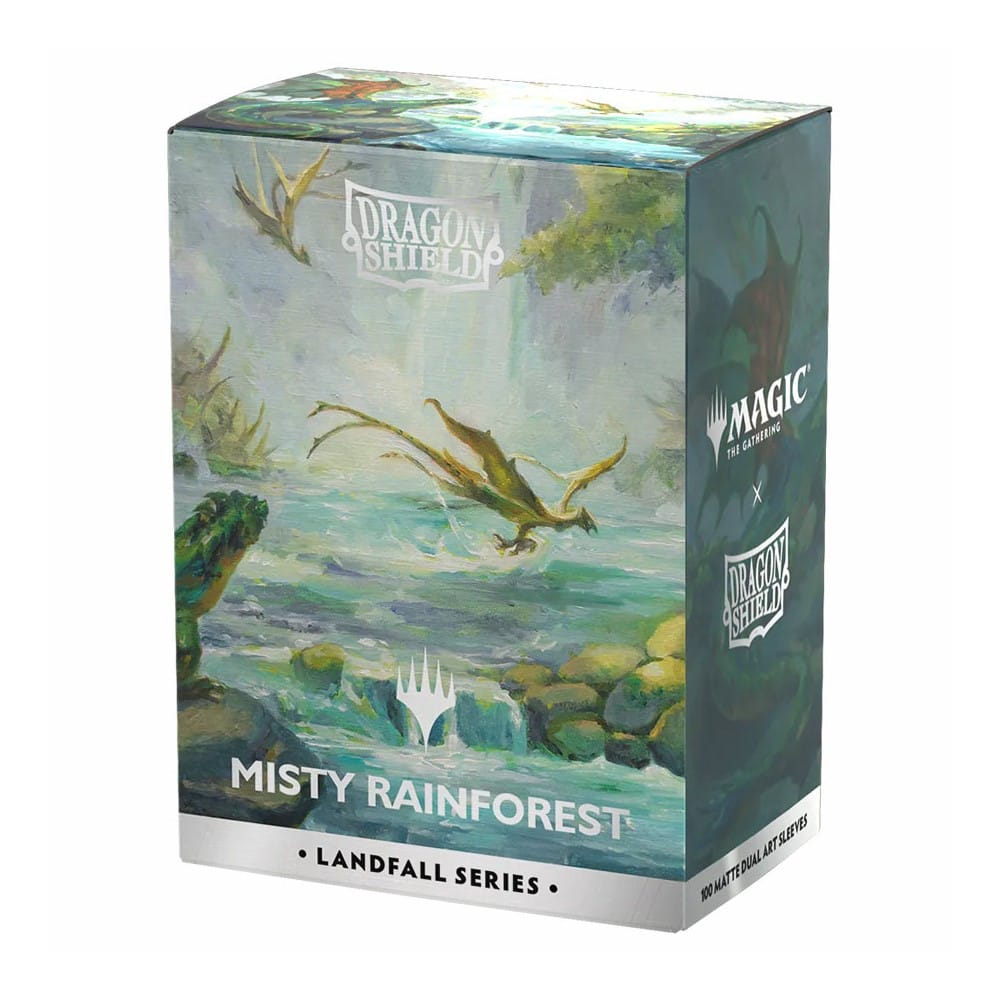 Obaly na karty Dragon Shield 63 x 88 mm - Magic: The Gathering - Misty Rainforest, oboustraně matné