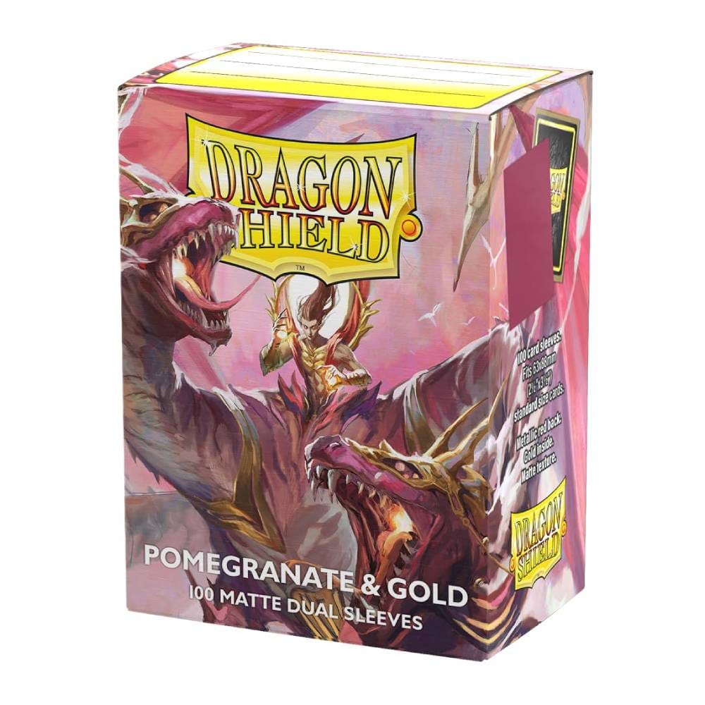 Obaly na karty Dragon Shield 63 x 88 mm - Pomegranate & Gold, obojstranne matné