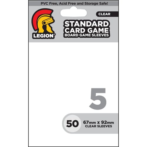 Obaly na karty Legion - Standard Sleeves (50 ks), priehľadné Obaly na karty Legion - Standard Sleeves (50 ks), priehľadné
