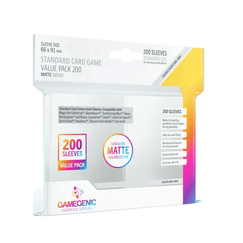 Levně Obaly na karty MATTE Standard 66 x 91 mm (Gamegenic) - oboustranně matné