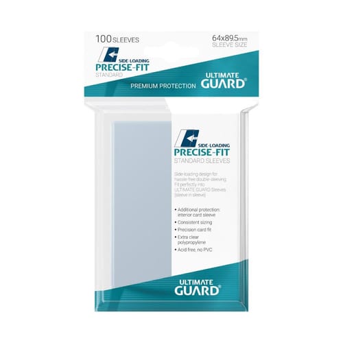 Levně Obaly na karty 64 x 89,5 mm (Ultimate Guard Precise-Fit) - průhledné