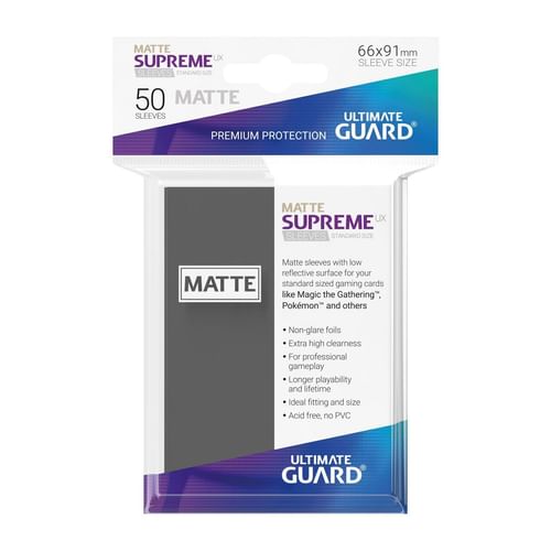 Obaly na karty Supreme UX 66x91 mm (Ultimate Guard) 50ks, matné Obaly na karty Supreme UX 66x91 mm (Ultimate Guard) 50ks, matné