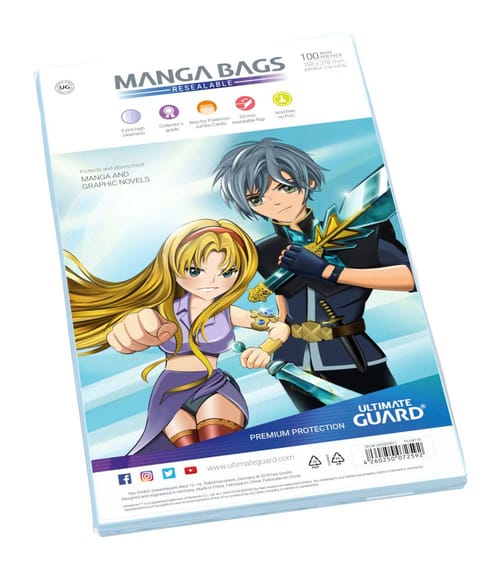 Levně Obaly na komiks MANGA 150 x 218 mm uzavíratelné (Ultimate Guard)