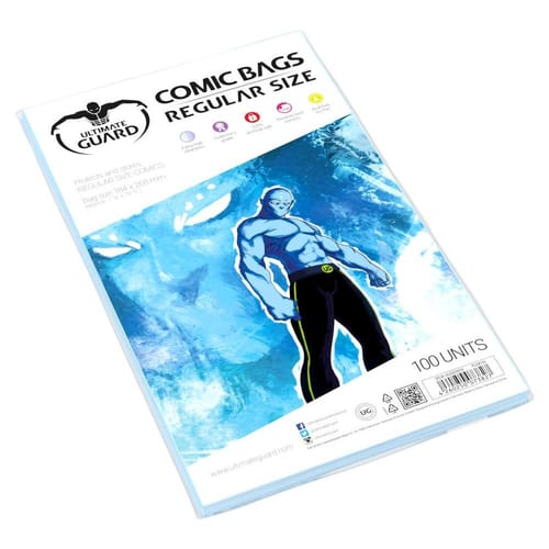 Obaly na komiksy Comic Bags (Ultimate Guard) 18,4 x 26,8 cm, 100ks Obaly na komiksy Comic Bags (Ultimate Guard) 18,4 x 26,8 cm, 100ks