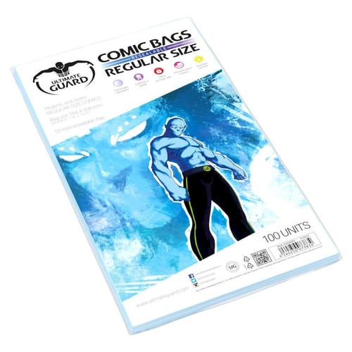 Obaly na komiksy Comic Bags zatváracie (Ultimate Guard) 18,4 x 26,8 cm, 100ks Obaly na komiksy Comic Bags zatváracie (Ultimate Guard) 18,4 x 26,8 cm, 100ks