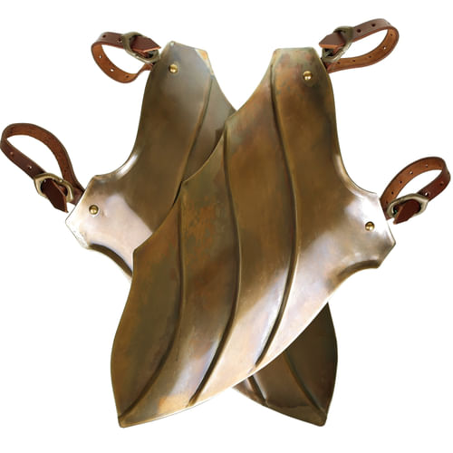 Elfí chrániče stehien, mosadz Elfí chrániče stehien, mosadz