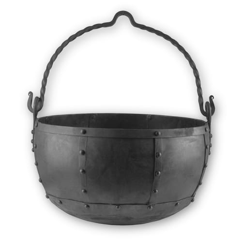 Oceľový nitovaný kotlík, veľký 29 l Oceľový nitovaný kotlík, veľký 29 l